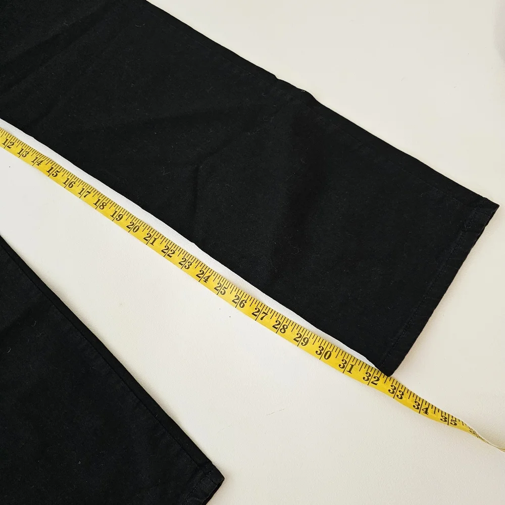 Lee Women’s Relaxed Fit Straight Leg Jeans Black Onyx Size 16 Long Mid Rise NWT - Picture 12 of 14